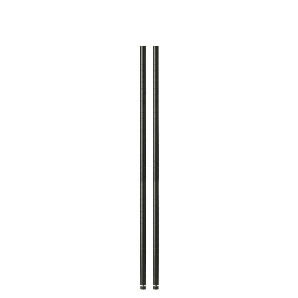 Honey-Can-Do Steel Shelving Support Poles, 54in x 1in, Black, Pack Of 2