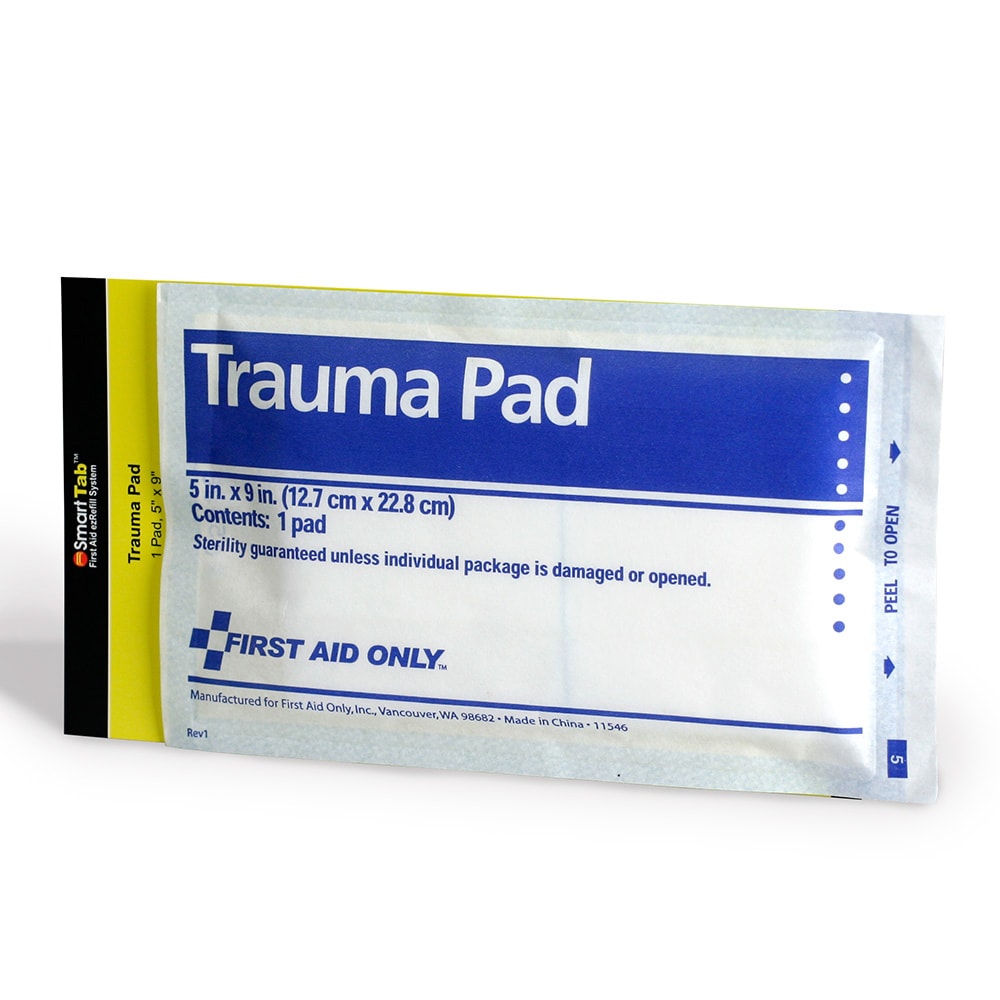 First Aid Only Trauma Pad, 5in x 9in