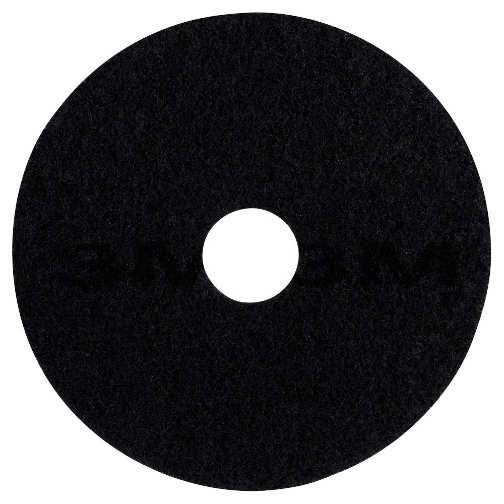 3M 7200 Stripping Floor Pads, 19in Diameter, Black, Case Of 5