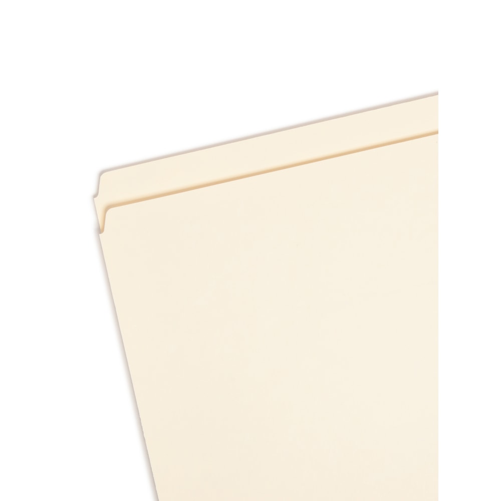 Smead File Folders, Letter Size, Straight Cut, Manila, Pack Of 100