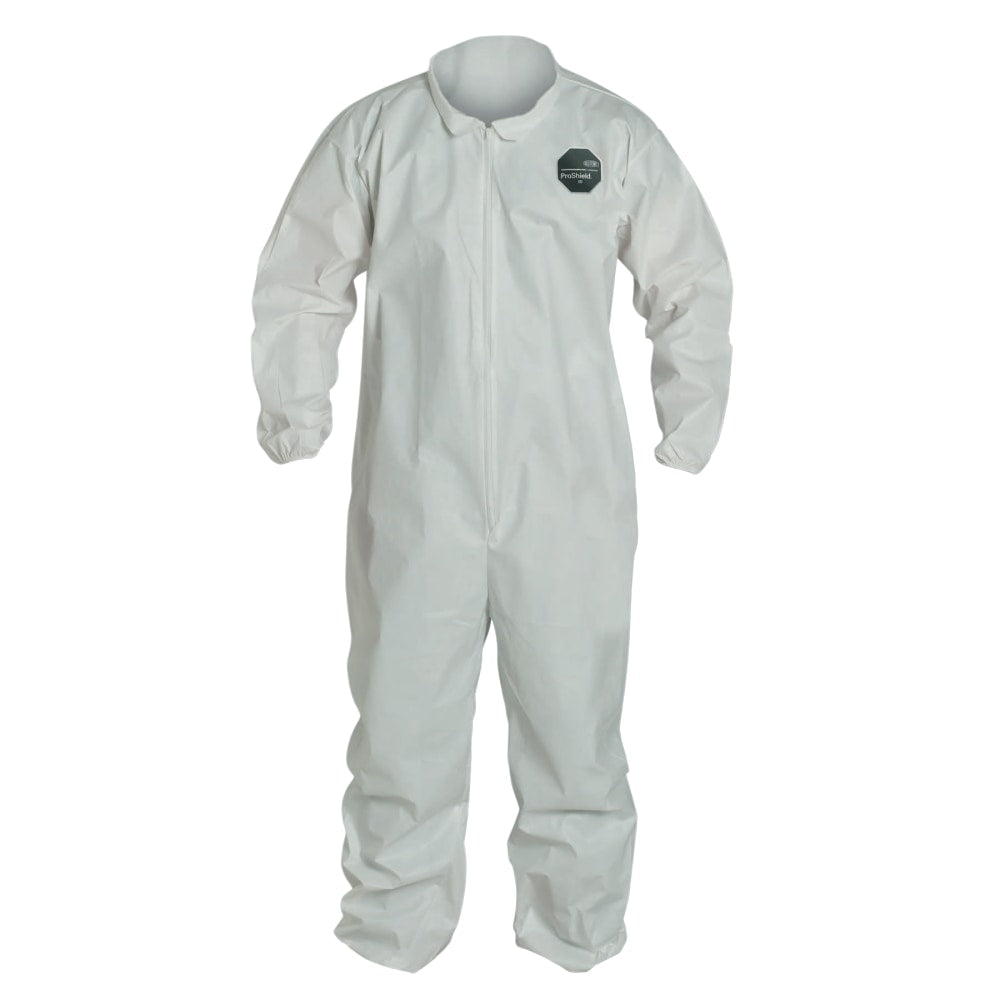 DuPont ProShield NexGen Coveralls With Elastic Wrists And Ankles, 3XL, White, Pack Of 25