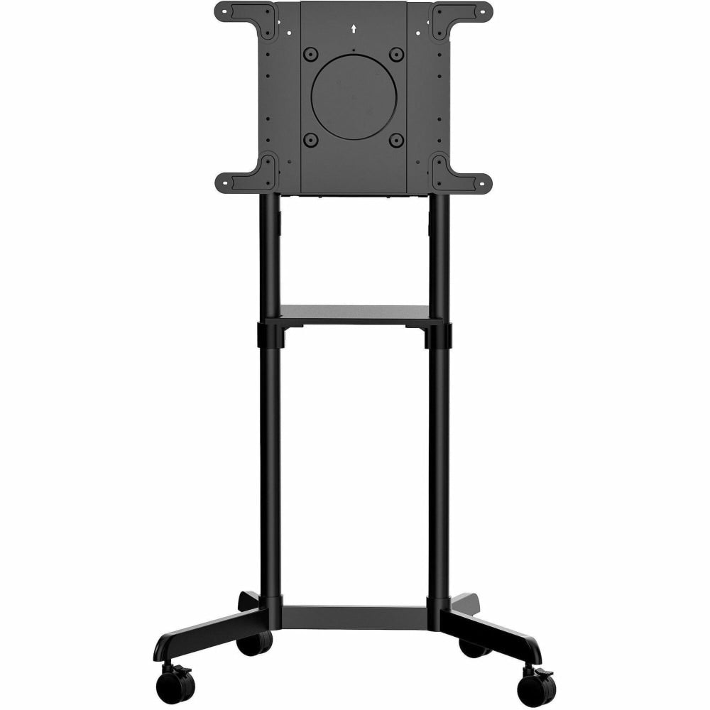 StarTech.com Mobile TV Cart, Portable Rolling TV Stand for 37-70in VESA Display (154lb/70kg) - Mobile TV Stand w/ Casters - Cart - for flat panel - steel - screen size: 37in-70in