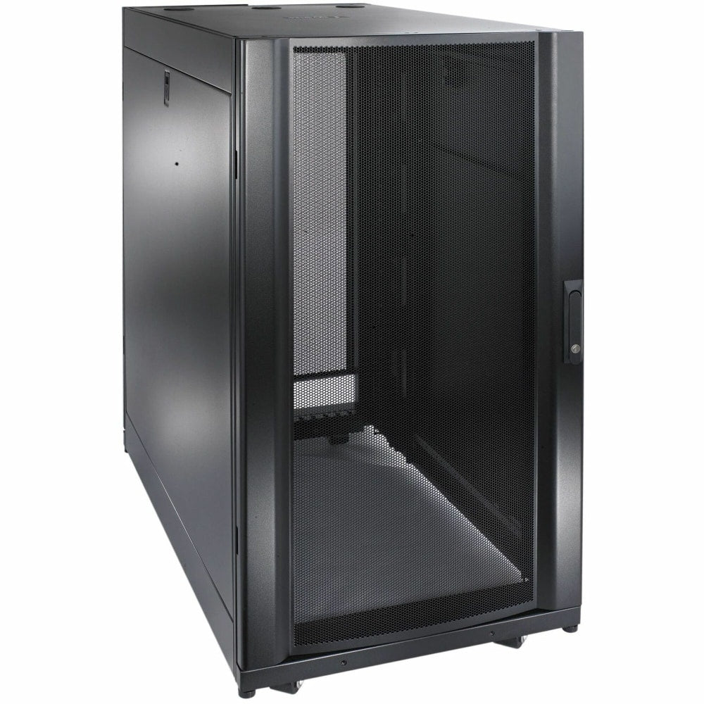 APC by Schneider Electric NetShelter SX 24U 600mm x 1070mm Deep Enclosure - For Server, Storage - 24U Rack Height x 19in Rack Width - Floor Standing - Black - 2254.73 lb Dynamic/Rolling Weight Capacity - 3006.31 lb Static/Stationary Weight Capacity