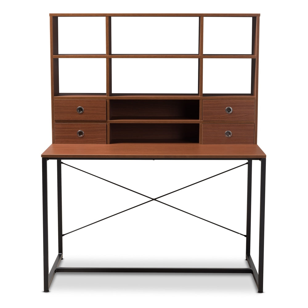 Baxton Studio Dilara 48inW Writing Desk, Brown