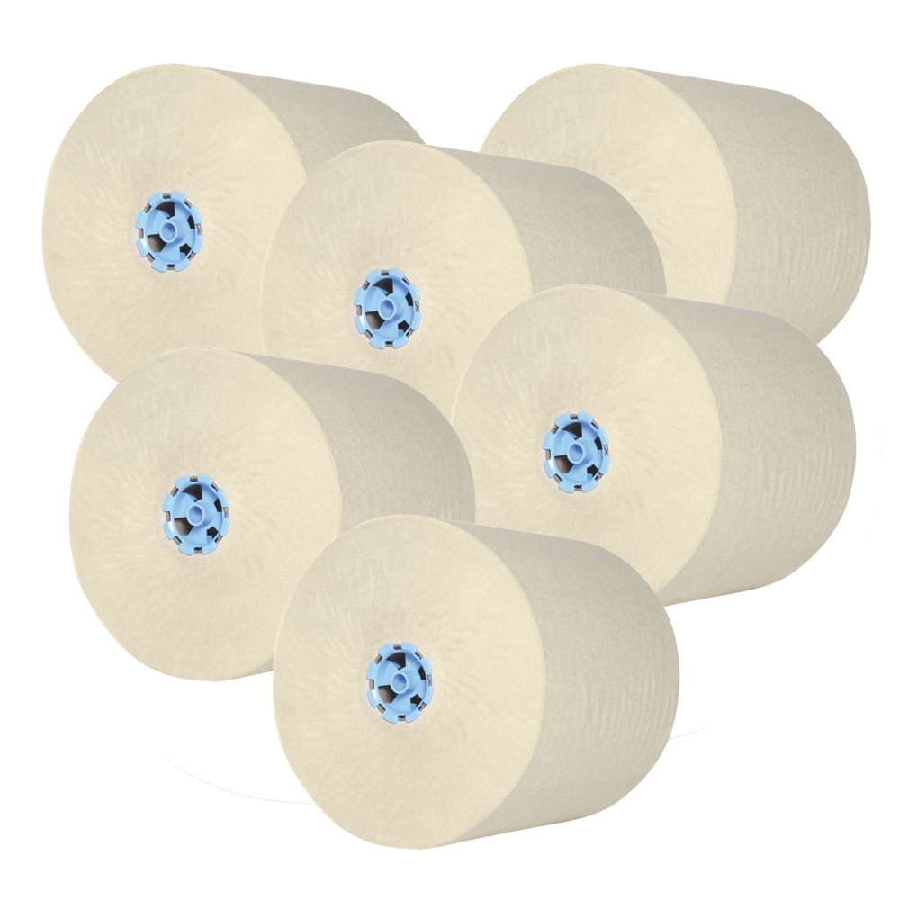 Scott Pro 1-Ply Hard Roll Paper Towels, with Absorbency Pockets, White, 900ft Per Roll, Pack Of 6 Rolls