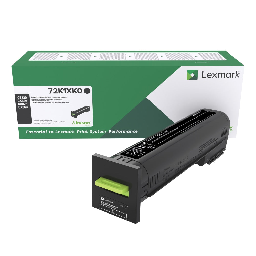 Lexmark 72K1XK0 Black Extra-High Yield Return Program Toner Cartridge