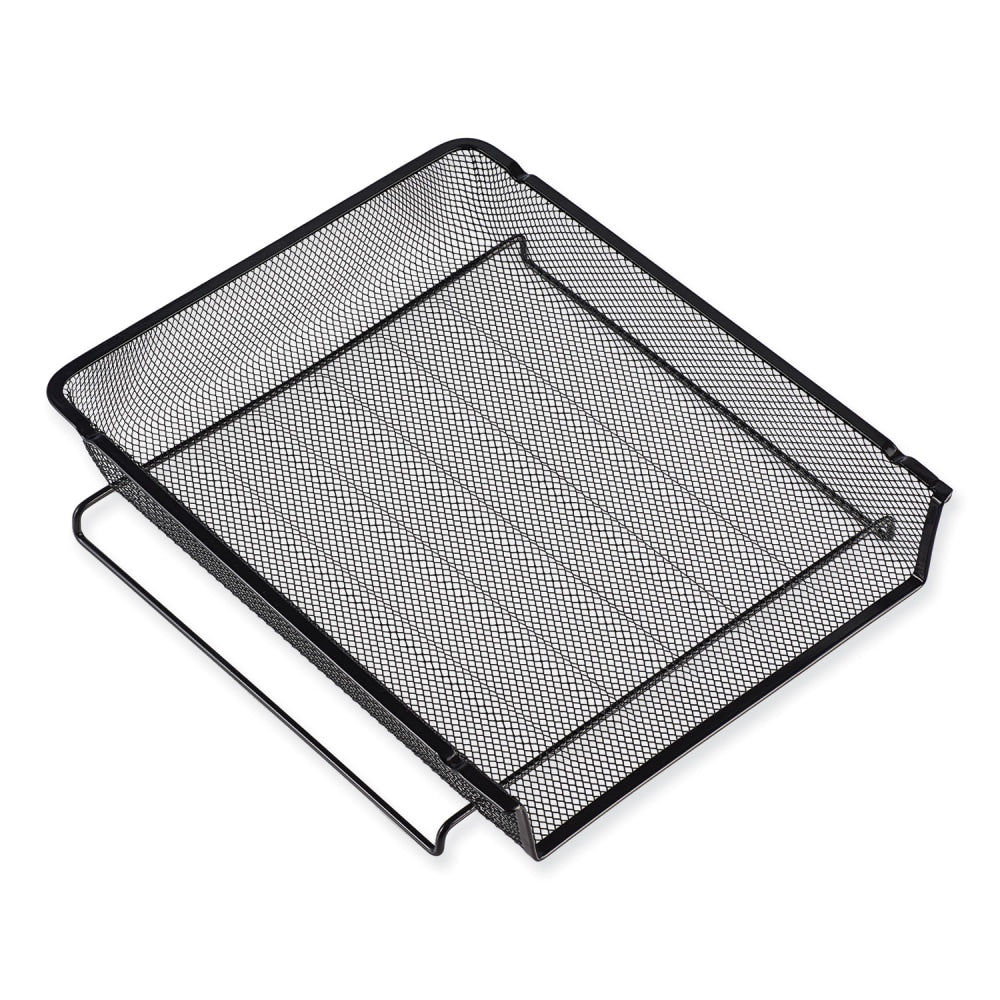 Universal Mesh Stackable Side-Load Tray, Legal Size, Black