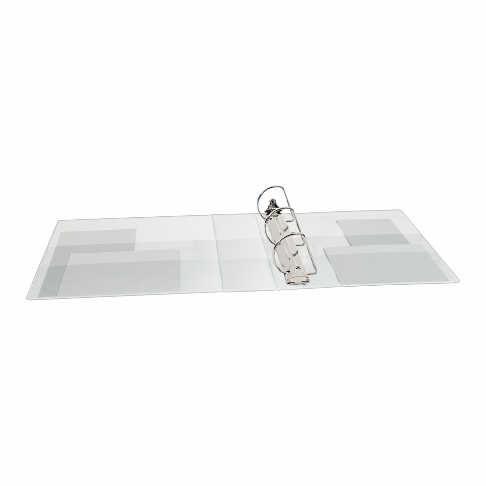 Avery Touchguard View 3-Ring Binder With EZ-Turn Rings And Antimicrobial Protection, 3in D-Rings, 40% Recycled, White