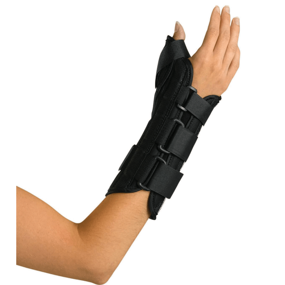 Medline Wrist/Forearm Splint With Abducted Thumb, Right, Small, 8in