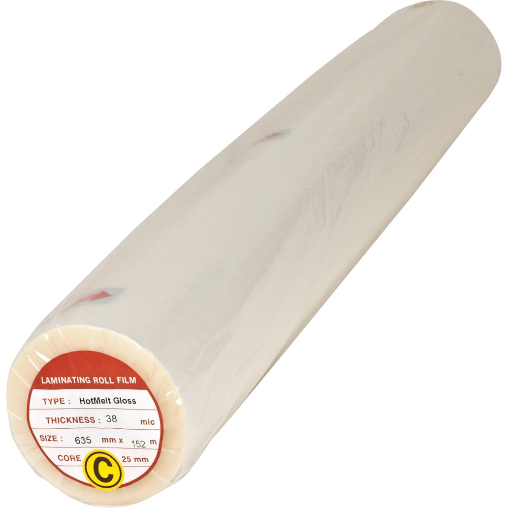 Business Source Glossy Surface Laminating Roll Film - Laminating Pouch/Sheet Size: 25in Width x 500 ft Length x 1.50 mil Thickness - for Document - Clear - 2 / Box