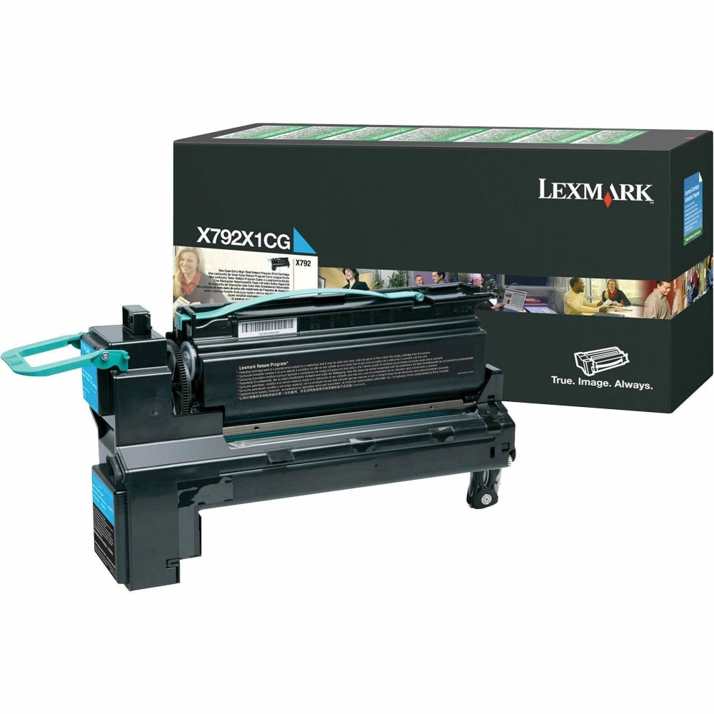 Lexmark X792X1CG Cyan Extra-High Yield Return Program Toner Cartridge