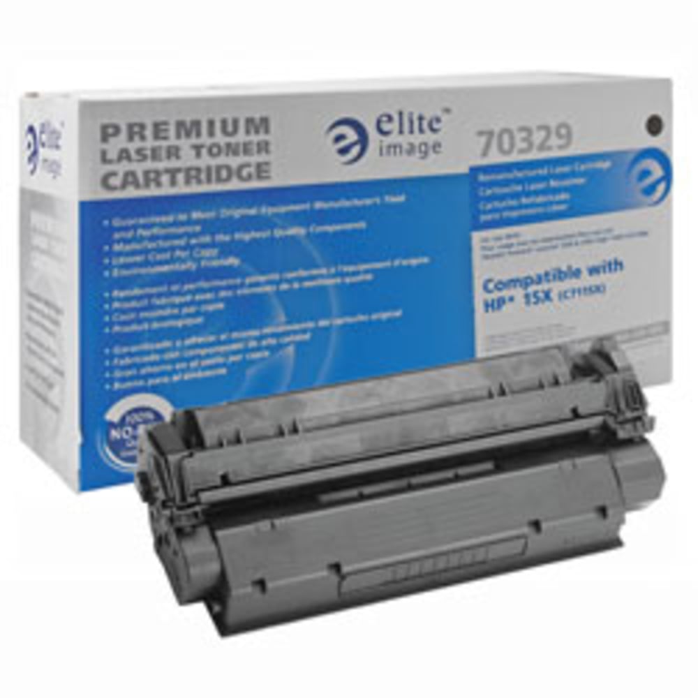 Elite Image Remanufactured Black High Yield Toner Cartridge Replacement For HP 15X, C7115X, ELI70329