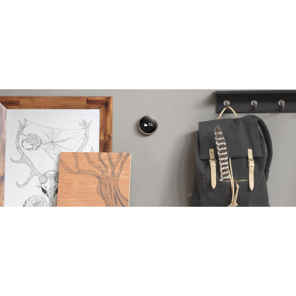 Google Nest Programmable Learning Thermostat with Temperature Sensor, 3rd Generation, Copper