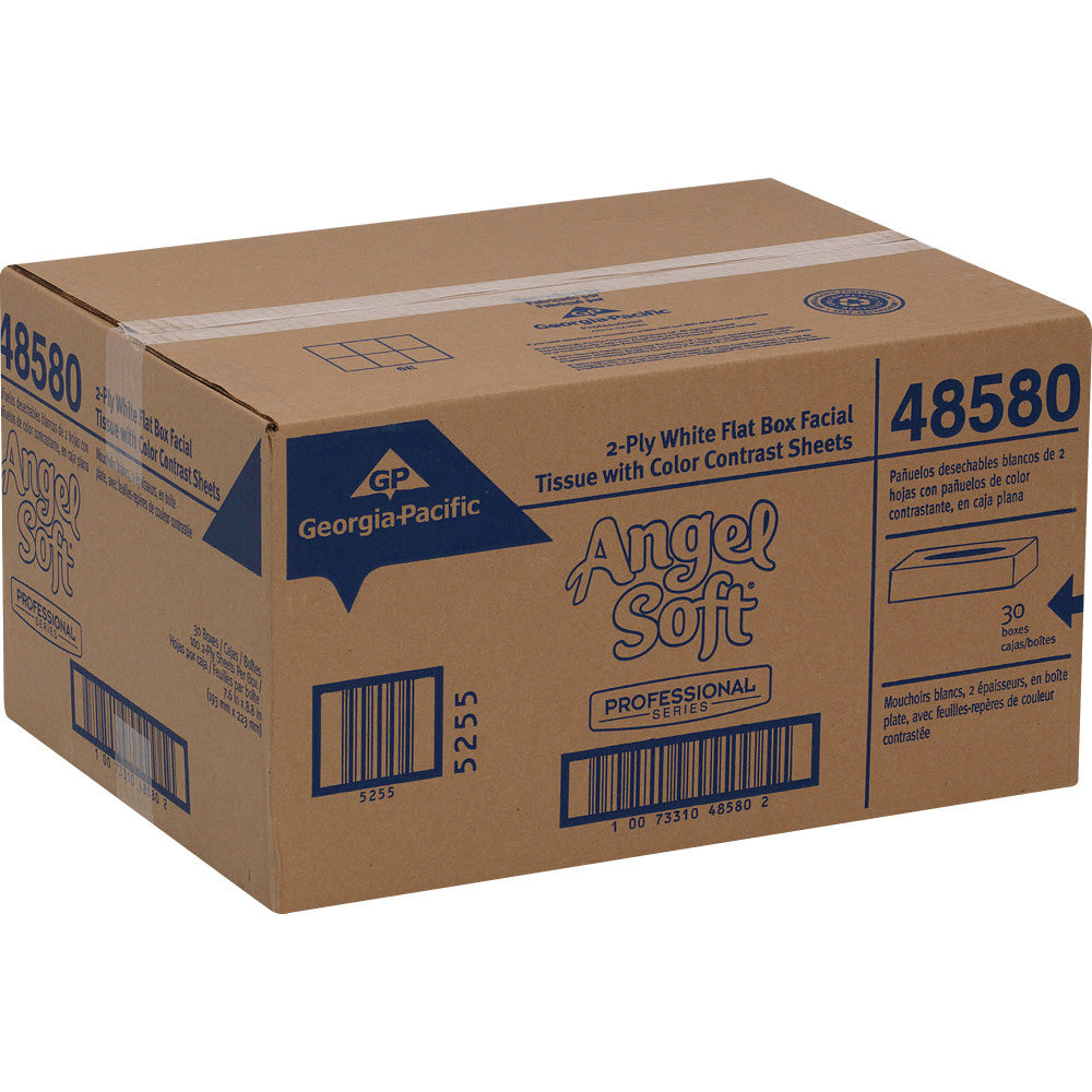 Angel Soft Professional Series 2-Ply Facial Tissue, Box Of 100 Sheets