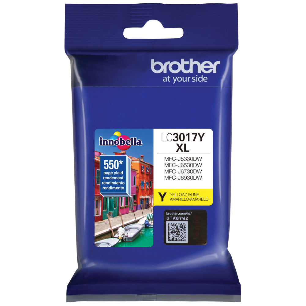 Brother LC3017I Yellow High-Yield Ink Cartridge, LC3017Y