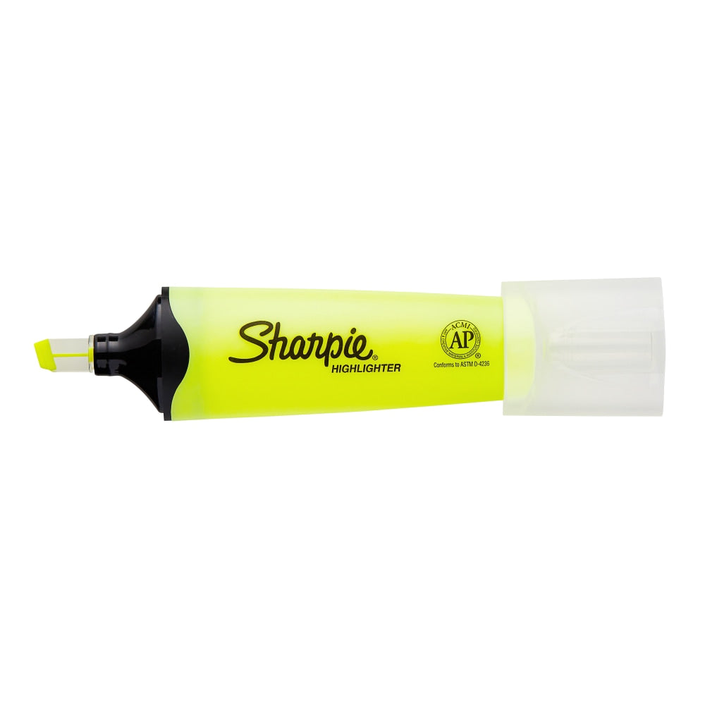 Sharpie Clear View Highlighters, Yellow, Pack Of 3