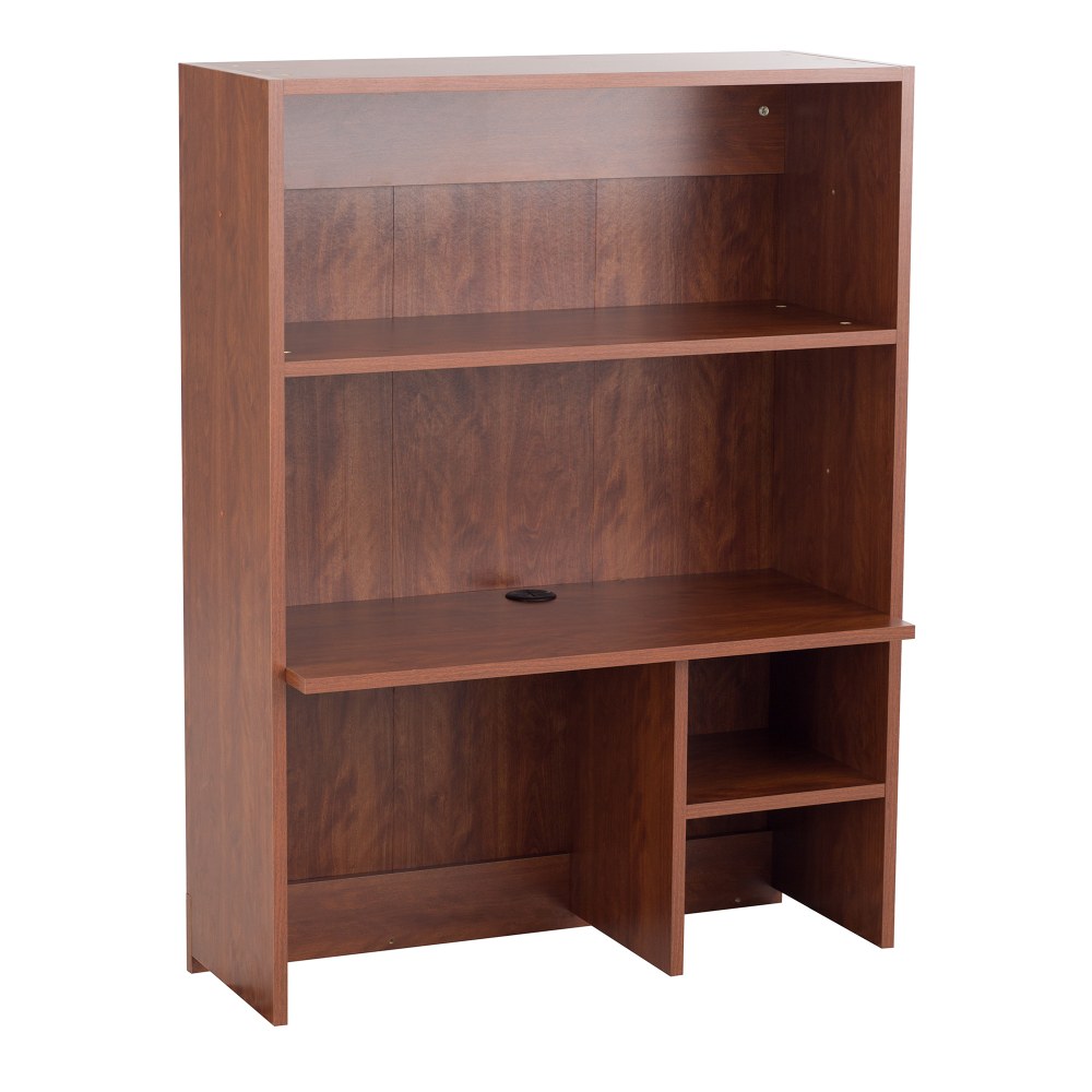 Safco Modular Hospitality Hutch Cabinet, Mahogany