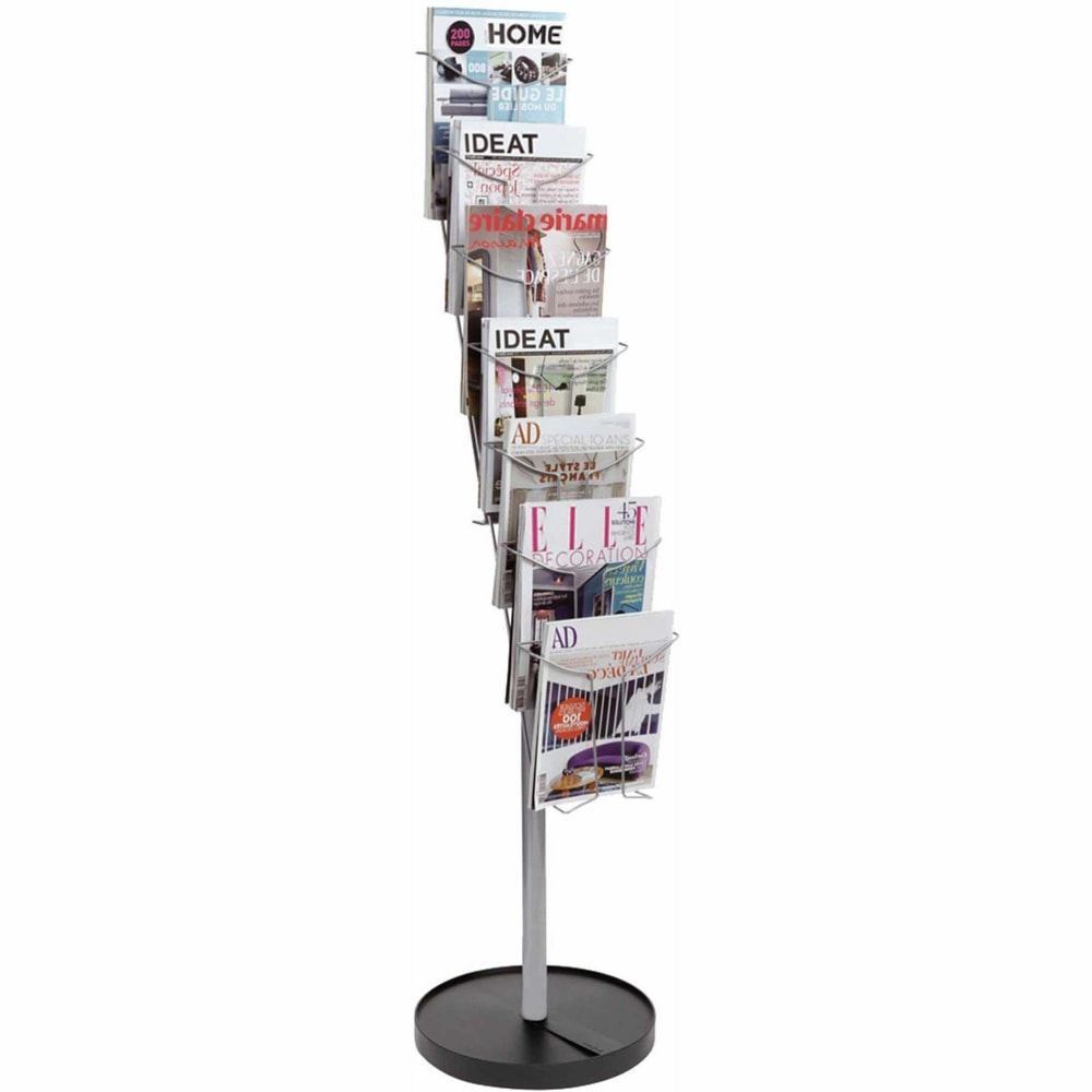 Alba Display Rack - 400 x Sheet, 7 x Document - 7 Compartment(s) - 59.1in Height%Floor - Metal - 1 Each