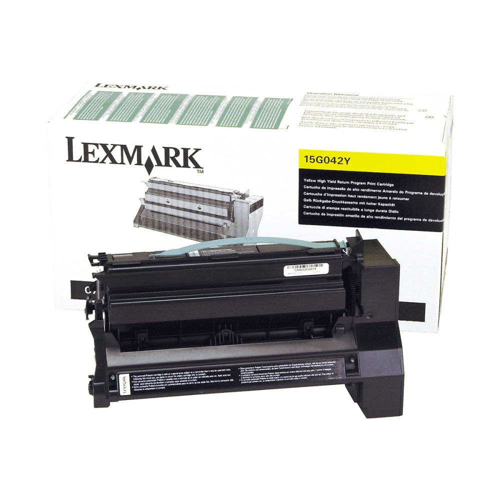 Lexmark 15G042Y Yellow High Yield Return Program Toner Cartridge