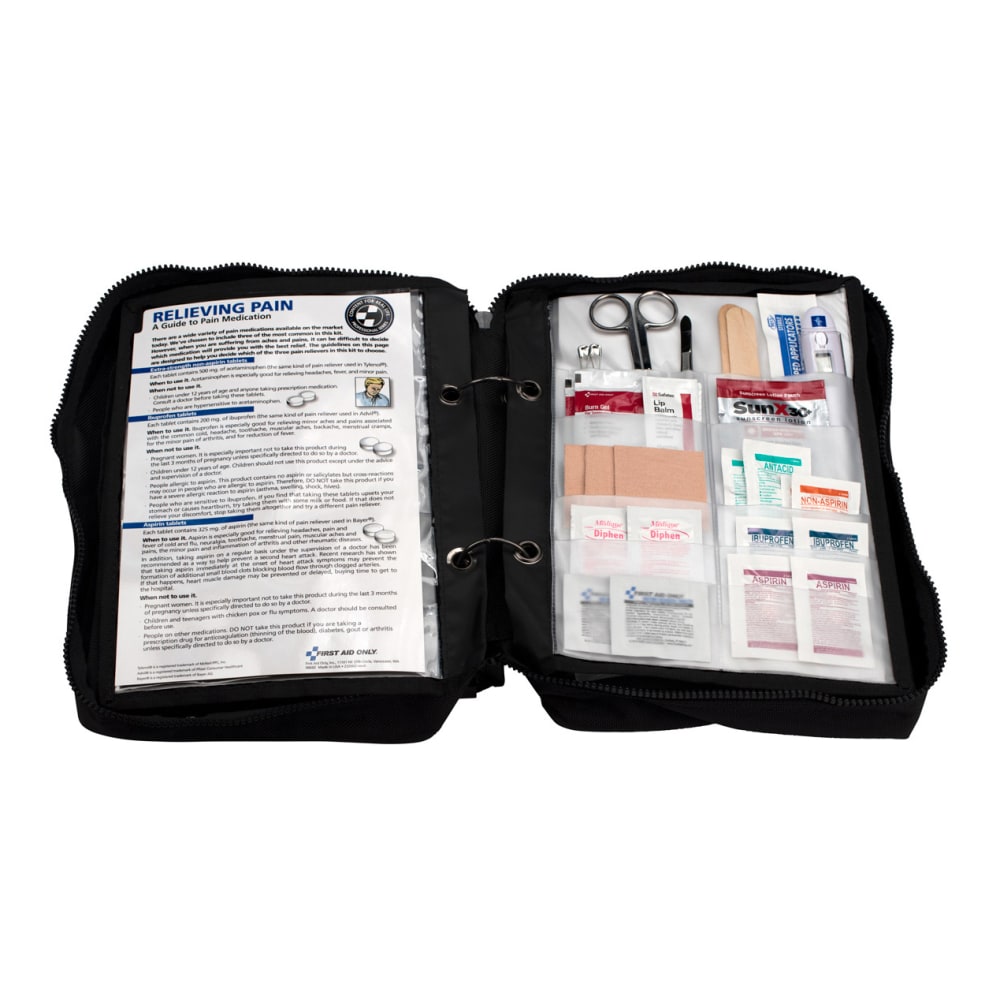 First Aid Only Survival First Aid Kit, Black, 223 Pieces