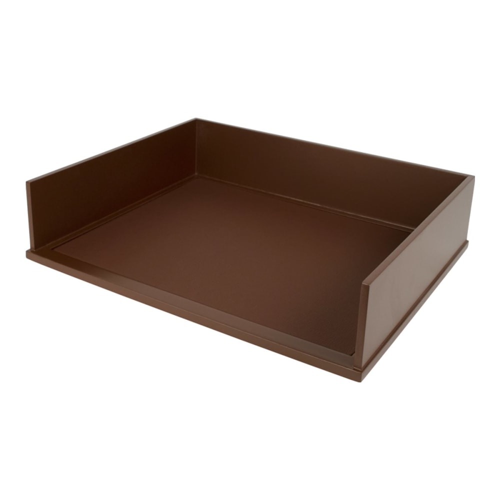 Victor Stacking Letter Tray, 3 1/5inH x 10 11/16inW x 13 1/4inD, Mocha Brown