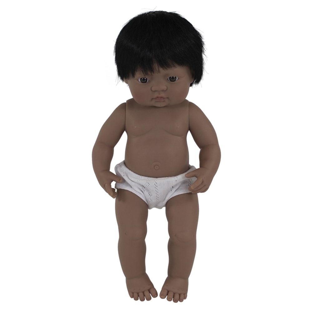 Miniland Educational Anatomically Correct 15in Baby Doll, Hispanic Boy