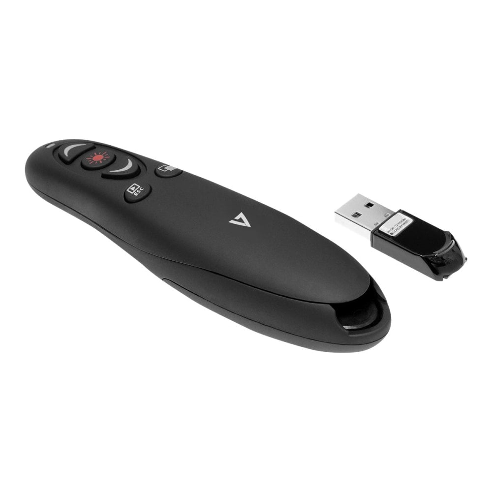 V7 Professional Wireless Presenter - Presentation remote control - 5 buttons - RF