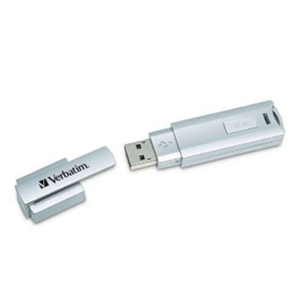 Verbatim 4GB Store "n Go Corporate Secure 96713 USB 2.0 Flash Drive - 4 GB - USB 2.0 - Lifetime Warranty