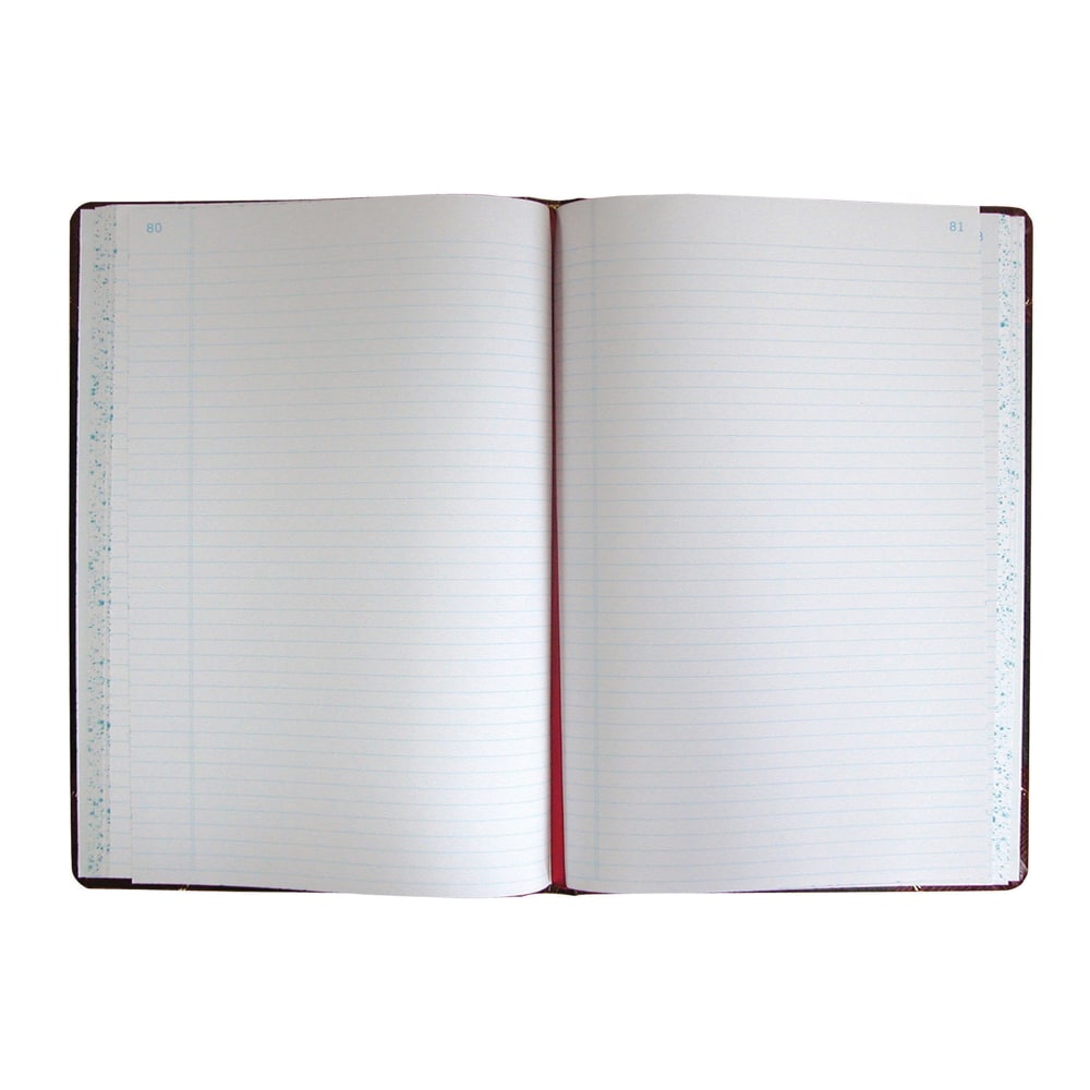 Boorum & Pease Account Record Book, 8 5/8in x 14 1/8in, Record Ruled, 300 Pages, Black/Red