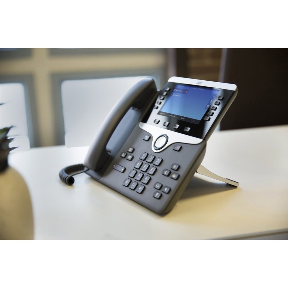 Cisco 8841 IP Phone - Corded - Corded - Wall Mountable - Charcoal - 5 x Total Line - VoIP - Caller ID - Speakerphone