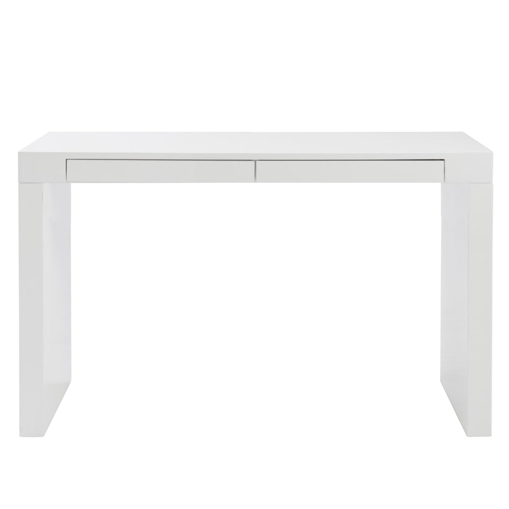 Eurostyle Donald 47inW Writing Desk With 2 Drawers, White