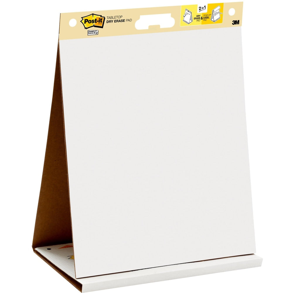 Post-it Notes Super Sticky Dry-Erase Tabletop Easel Pad, 20in x 23in, Pad Of 20 Sheets