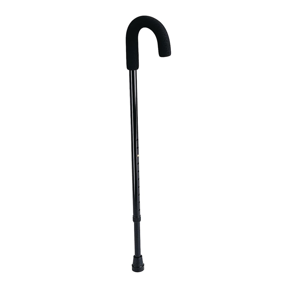 Medline Guardian Standard Aluminum Canes, Black, Case Of 6