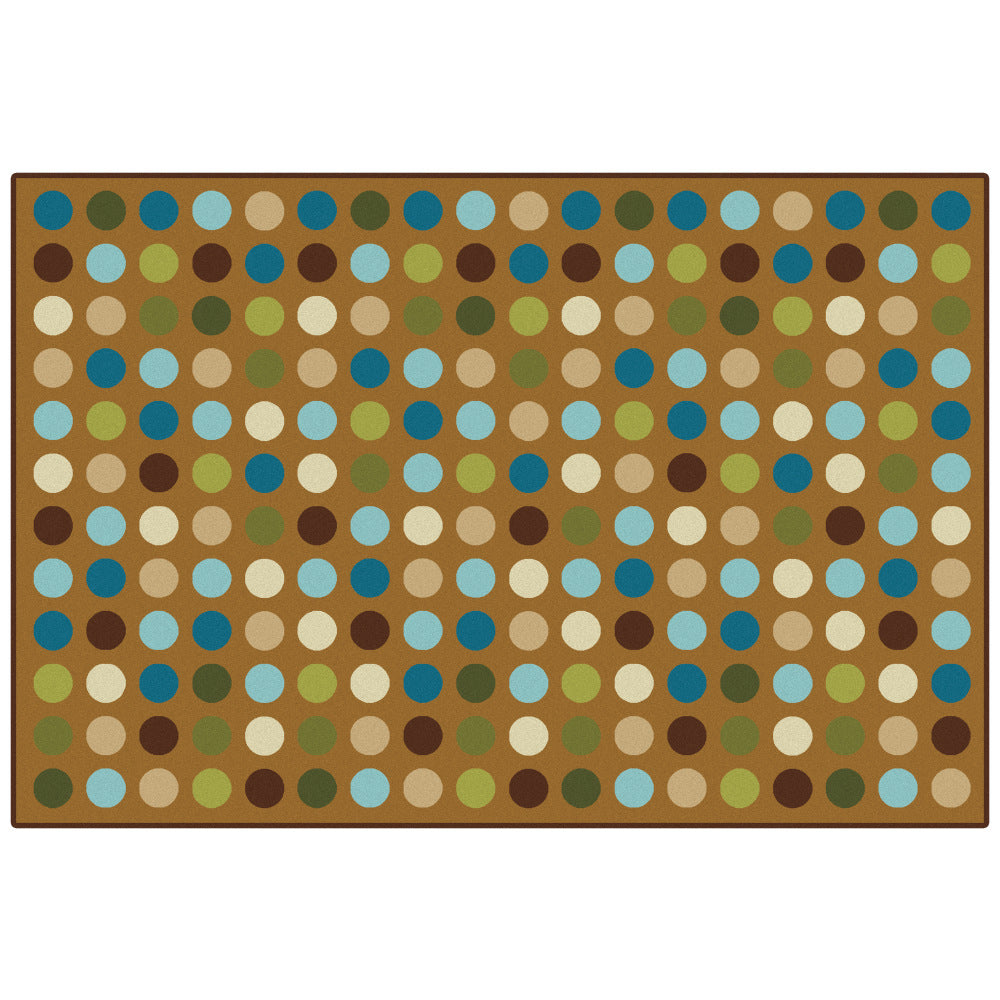 Carpets for Kids KID$Value PLUS Microdots Decorative Rug, 6ft x 9ft , Brown