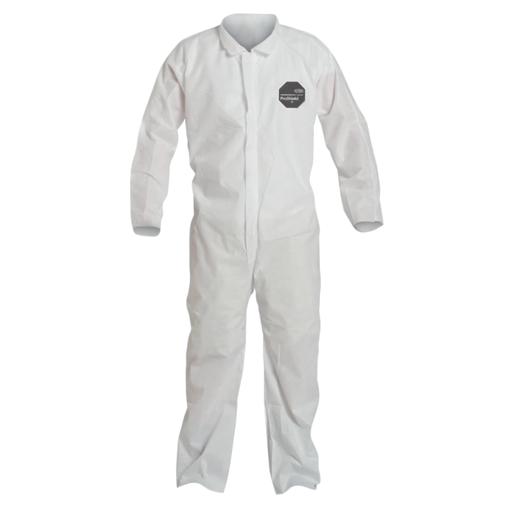 DuPont Proshield 10 Coveralls With Open Wrists And Ankles, XXL, White, Pack Of 25