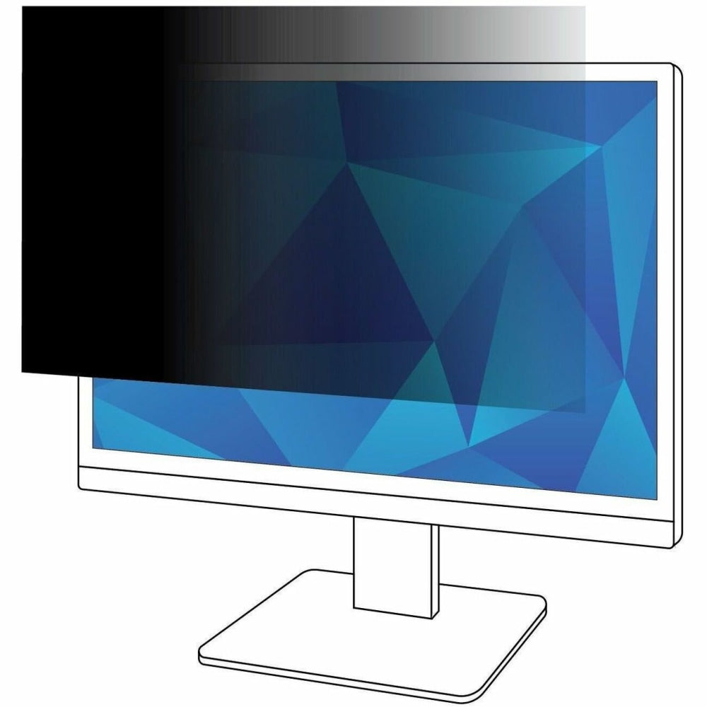 3M Privacy Filter for 23.5in Monitor, 16:9, PF235W9B - For 23.5in Widescreen LCD Monitor - 16:9 - Scratch Resistant, Fingerprint Resistant, Dust Resistant - Anti-glare