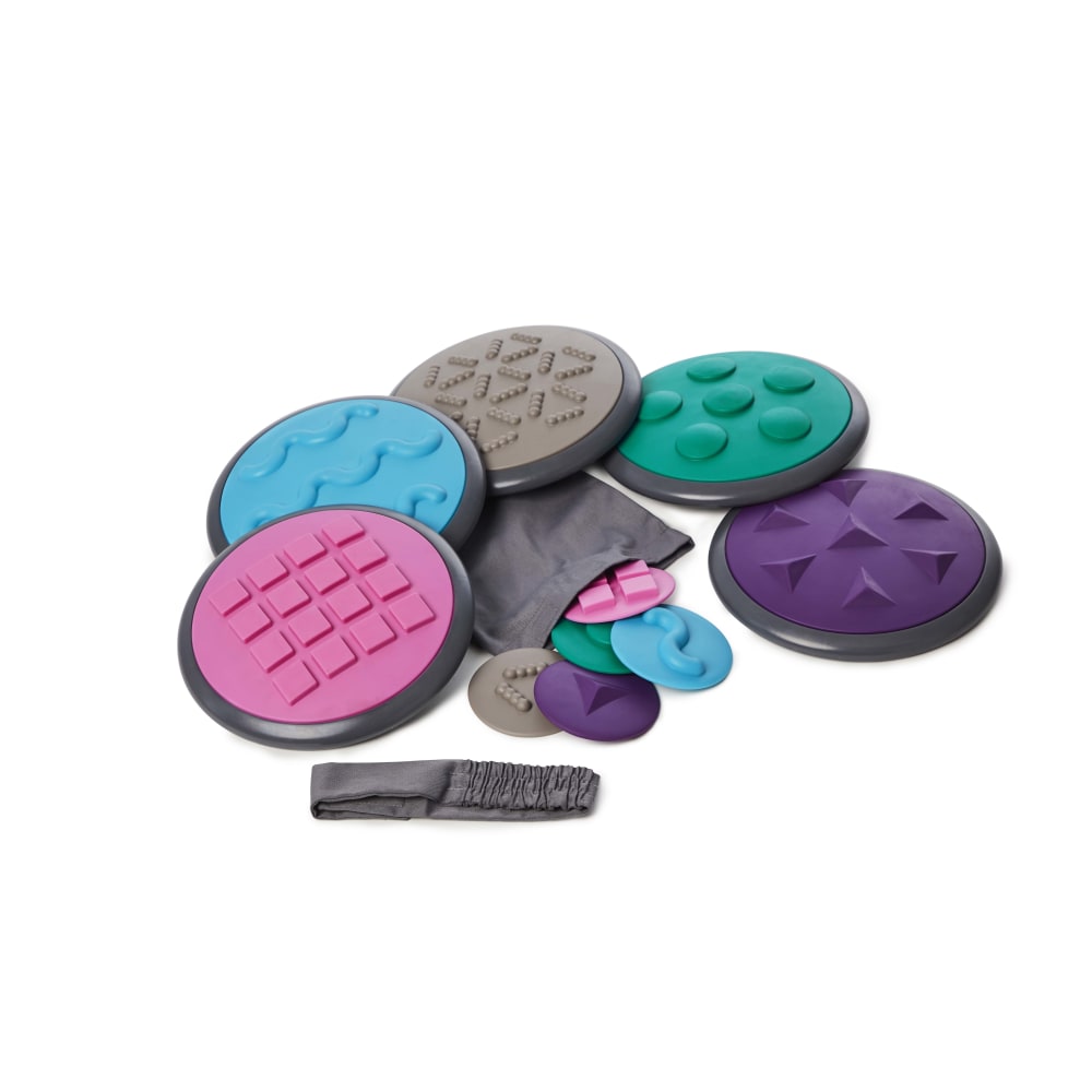 GONGE 12-Piece Tactile Disc Set, Assorted Colors