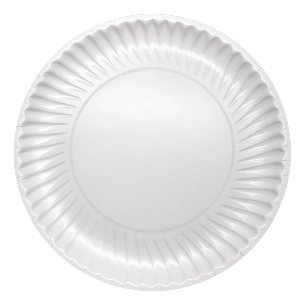 Highmark Paper Plates, 8-3/4in, White, Pack Of 120