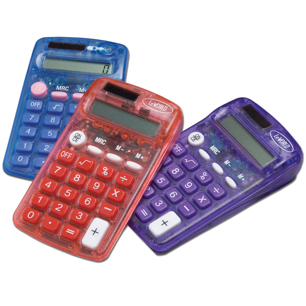 Learning Advantage Student Calculators, Pack Of 6, CTU7506BN