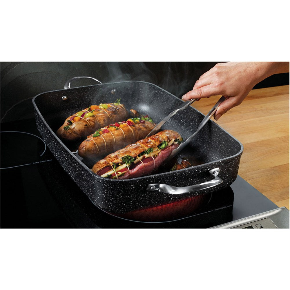 Starfrit The Rock Cookware - Roasting - Dishwasher Safe - Oven Safe - Black - Rock - Aluminum Body - 1