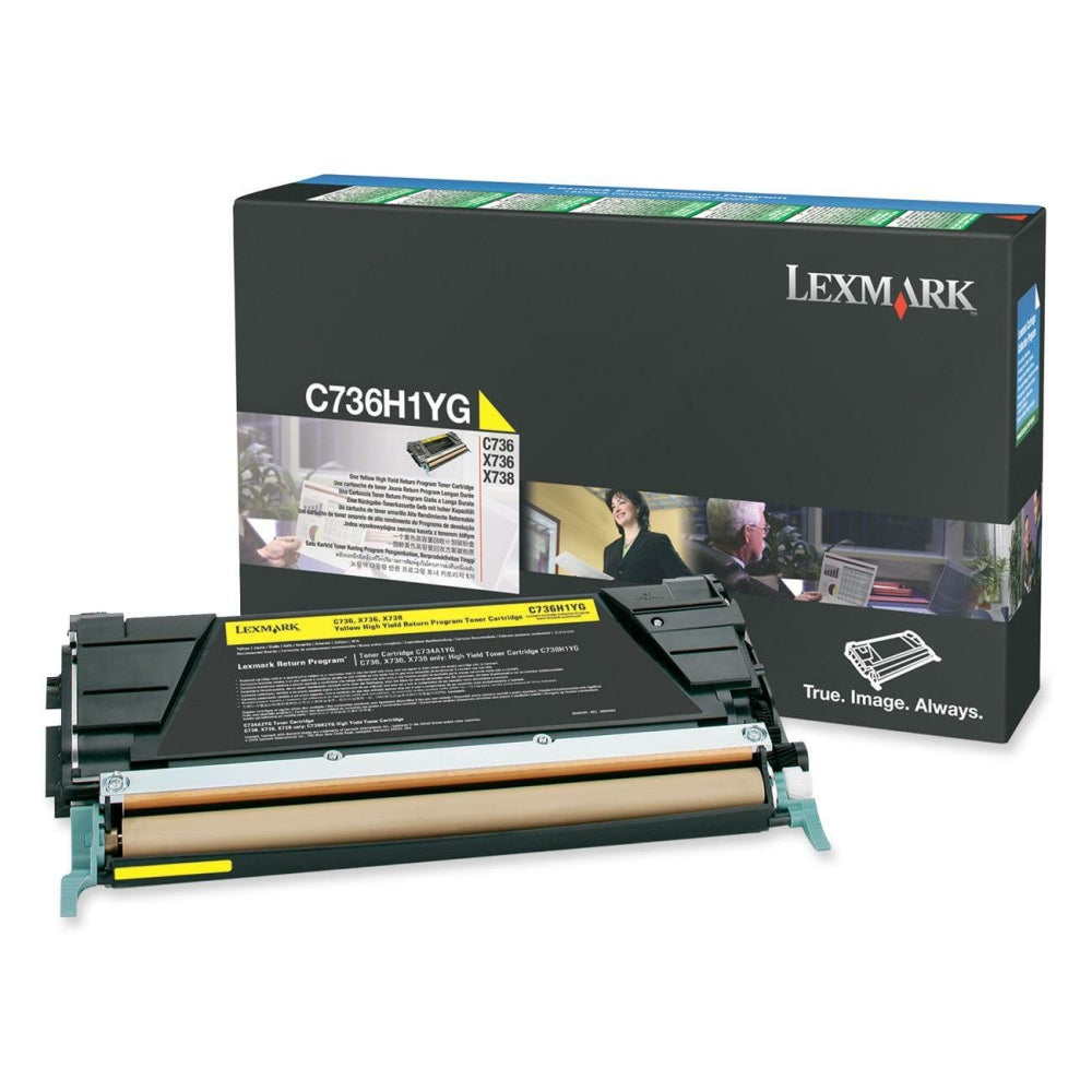 Lexmark C736H1YG Yellow High Yield Return Toner Cartridge