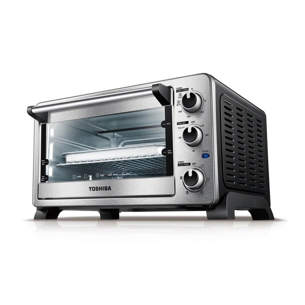 Toshiba MC25CEY-CHSS 6-Slice Convection Toaster Oven, Stainless Steel