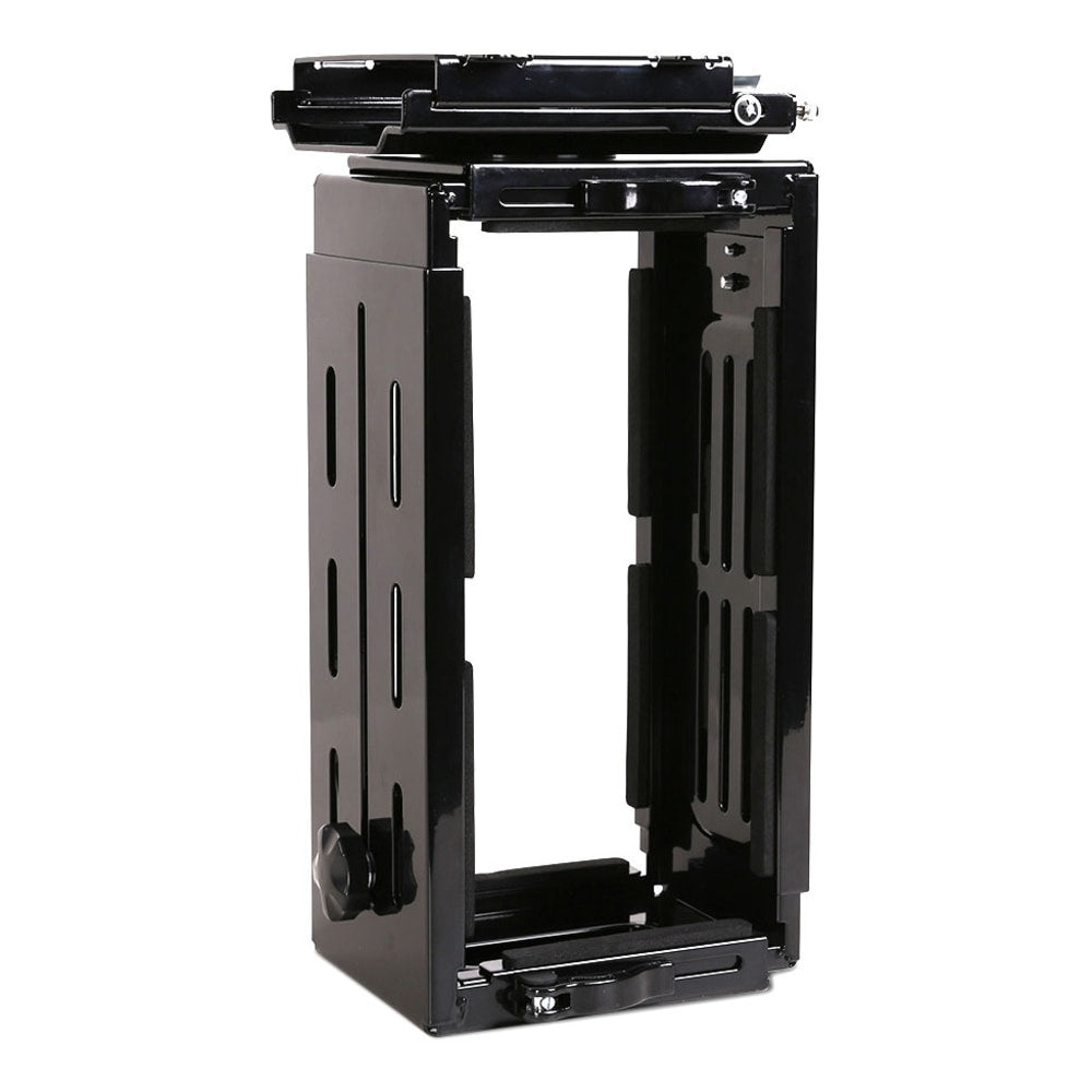 Loctek CH1 Under-Desk Expandable CPU Holder, 20-3/16inH x 5inW x 8-5/16inD, Black, CH1B