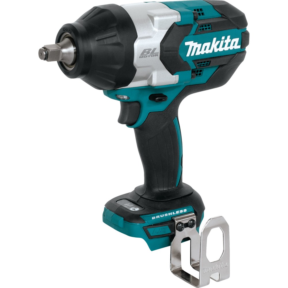 Makita USA 18V LXT Lithium-Ion Brushless Cordless High-Torque 1/2in Sq. Drive Impact Wrench, Blue