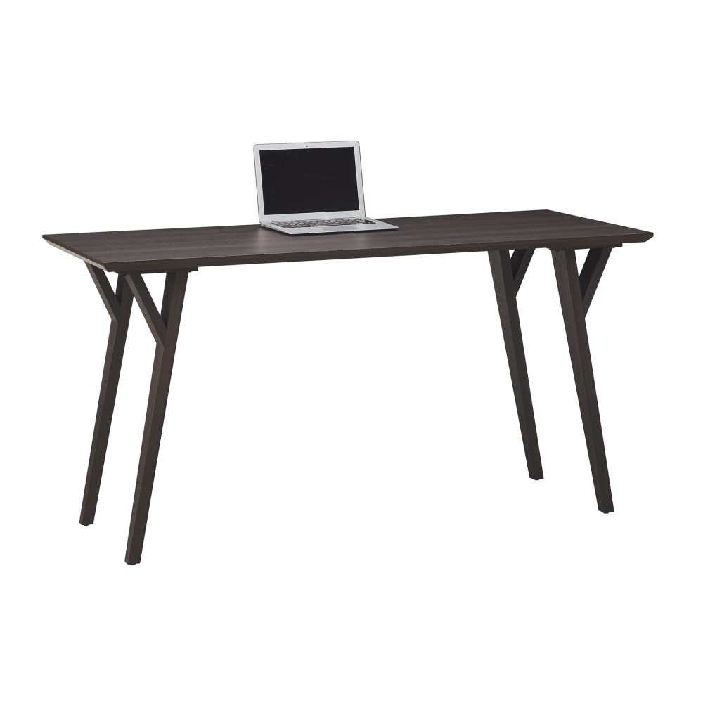 Realspace Trezza 60inW Writing Desk, Warm Walnut