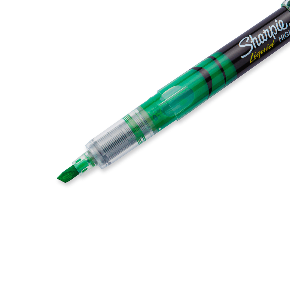 Sharpie Accent Liquid Pen-Style Highlighter, Fluorescent Green