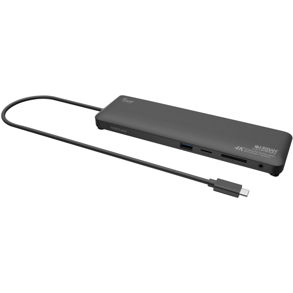 Urban Factory USB-C 4K Docking Station Multi-Stream - for Notebook/Desktop PC - 100 W - USB Type C - 2 x USB 2.0 - 1 x USB 3.0 - USB Type-C - Network (RJ-45) - HDMI - VGA - DisplayPort - Wired