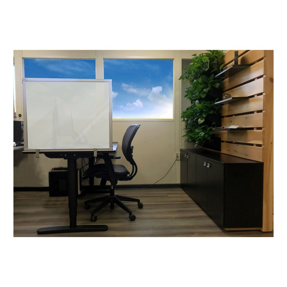 Ghent Desktop Protection Screen, 24in x 59in, Frosted