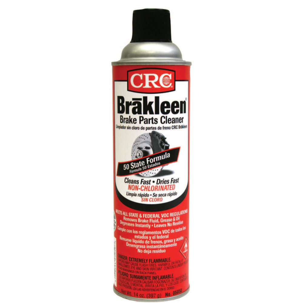 CRC 50 State Formula Brakleen Brake Parts Cleaner, 20 Oz Can, Case Of 12