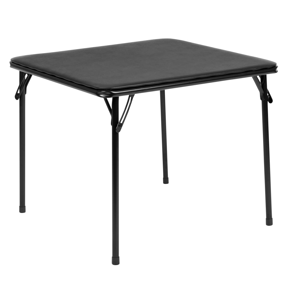 Flash Furniture Kids Folding Table, 20-1/4inH x 24inW x 24inD, Black